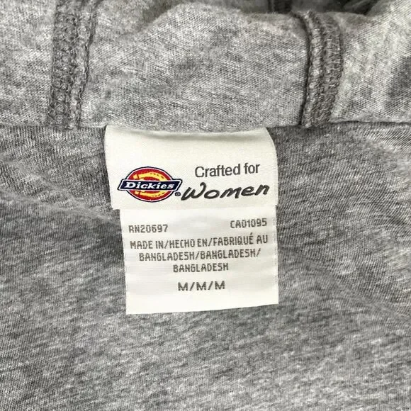 Dickies Hooded Flannel Womens Medium Workwear Warm - Picture 5 of 8